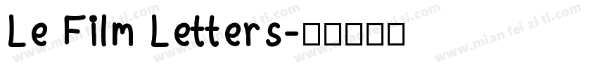Le Film Letters字体转换